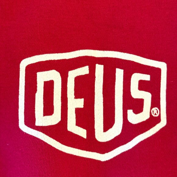 Deus Ex Machina Tokyo Address Crew Sweat - Rich Red - Small - Picture 6 of 10